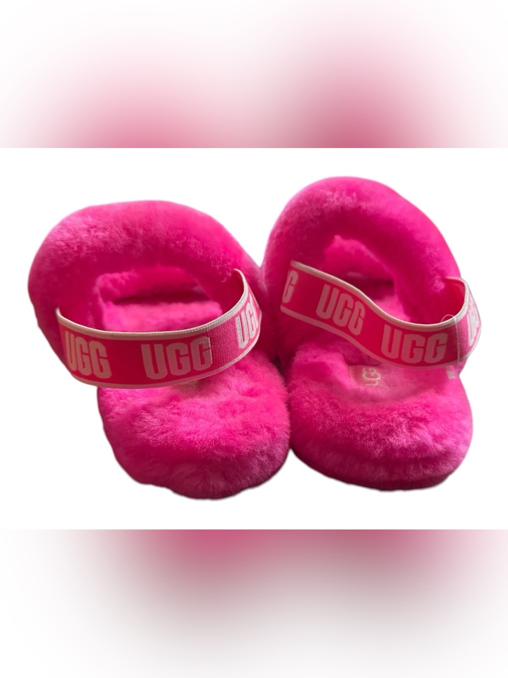 UGG Oh Yeah Sling Back Slippers in Berry, size 6 - Picture 4 of 10